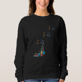 Musical Instruments And Musical Notes Sweatshirt (Vorderseite)