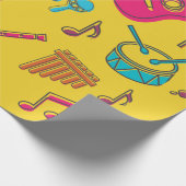 Musical instruments background. musical notes.  geschenkpapier (Ecke)