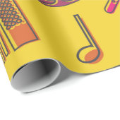 Musical instruments background. musical notes.  geschenkpapier (Rolleneckpunkt)