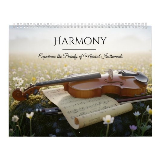 Musical Instruments Calendar – Elegant Photo Kalender (Titelbild)