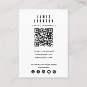 Musical Instruments Music Keyboard Singer Musician Visitenkarte (Rückseite)