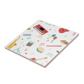Musical Instruments Music Theme Pattern Fliese (Seite)