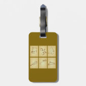 Musical Instruments Sketch Gepäckanhänger (Rückseite vertikal)