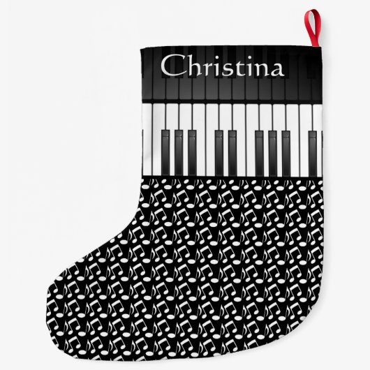Musical Keyboard Design Große Weihnachtsfeier Stru Großer Weihnachtsstrumpf (Rückseite)