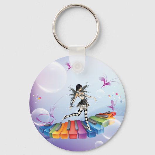 Musical Keyboard Faerie Schlüsselanhänger (Vorderseite)