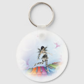 Musical Keyboard Faerie Vignette Schlüsselanhänger (Vorderseite)