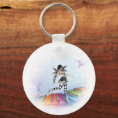 Musical Keyboard Faerie Vignette Schlüsselanhänger (Vorderseite)