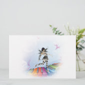 Musical Keyboard Fee Vignette Briefpapier (Stehend Vorderseite)