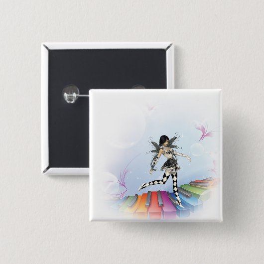 Musical Keyboard Fee Vignette Button (Vorne & Hinten)