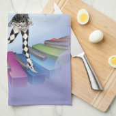 Musical Keyboard Fee Vignette Geschirrtuch (Viertel Falte)