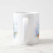 Musical Keyboard Fee Vignette Jumbo-Tasse (Rückseite)