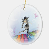 Musical Keyboard Fee Vignette Keramikornament (Links)