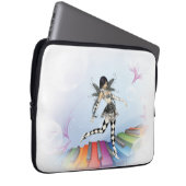 Musical Keyboard Fee Vignette Laptopschutzhülle (Vorne Rechts)