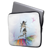 Musical Keyboard Fee Vignette Laptopschutzhülle (Vorderseite Links)