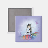 Musical Keyboard Fee Vignette Magnet (Vorderseite/Rückseite)