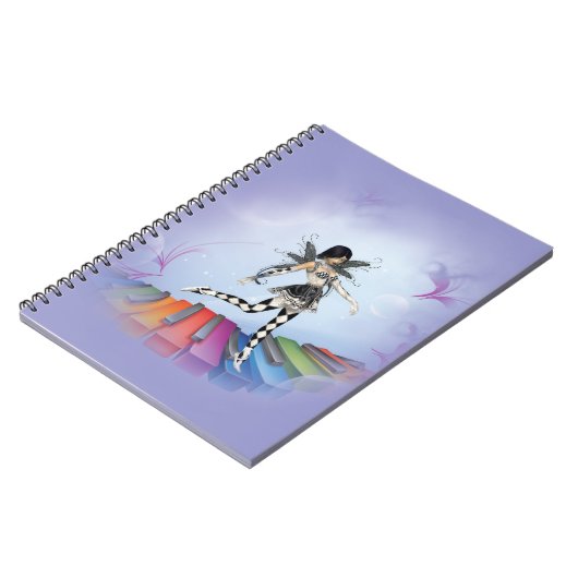 Musical Keyboard Fee Vignette Notizblock (Linke Seite)