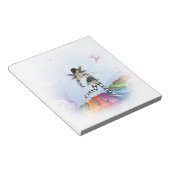 Musical Keyboard Fee Vignette Notizblock (angewinkelt)