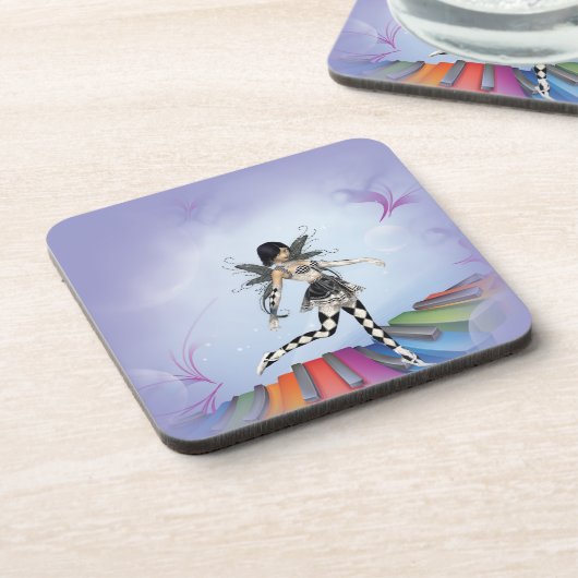 Musical Keyboard Fee Vignette Untersetzer (Linke Seite)