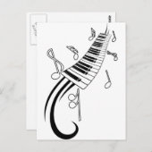 Musical Keys Postkarte (Vorne/Hinten)