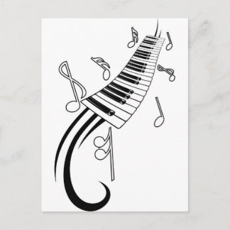 Musical Keys Postkarte