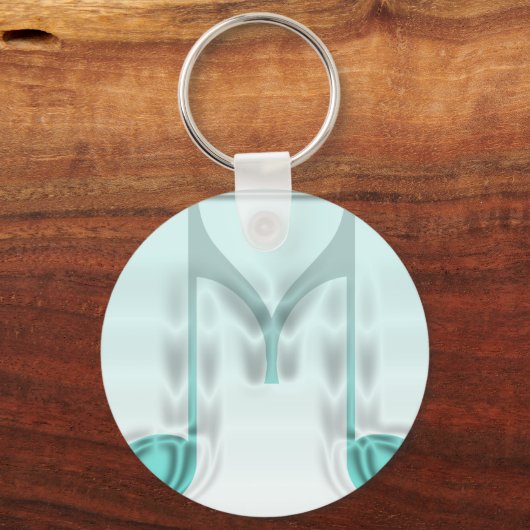 Musical "M" Letter Schlüsselanhänger (Vorderseite)