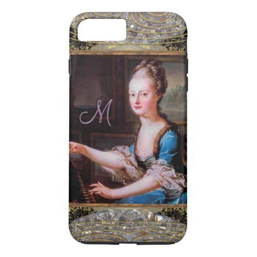 Musical Marie Monogram Plus Case-Mate iPhone Hülle (Rückseite)