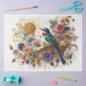 Musical Medley Song Bird Decoupage Seidenpapier (Basteln)