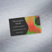 Musical Modern Guitar Abstrakt Magnetische Visitenkarte (Beispiel)