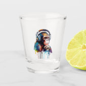 Musical Monkey Schnapsglas (Vorderseite)