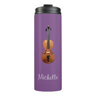 Musical Monogram Violin Thermosbecher
