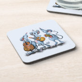Musical Mouses Funny Untersetzer (Linke Seite)