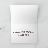 MUSICAL NOTE CARD SAGT "I LIEBE YOU" KARTE (Innenseite)