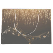 Musical Note elegant Luxus funkelnde Konfetti Große Geschenktüte (Vorderseite)