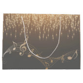 Musical Note elegant Luxus funkelnde Konfetti Große Geschenktüte (Rückseite)