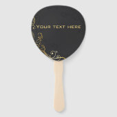 Musical Note Luxuriöses elegantes Design Fächer (Rückseite)