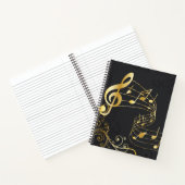 Musical Note Luxury Royal Design Notizblock (Innenseite)