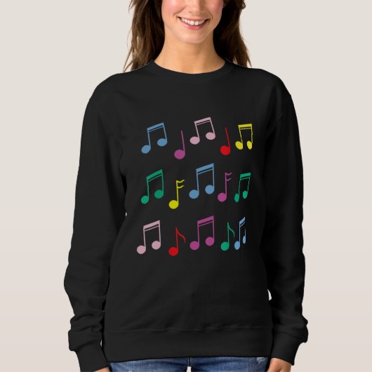 Musical Note Melody Tone Composer Musician Music Sweatshirt (Vorderseite)