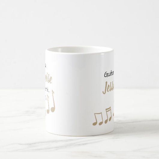 Musical Note Musician Scripture White Kaffeetasse (Mittel)