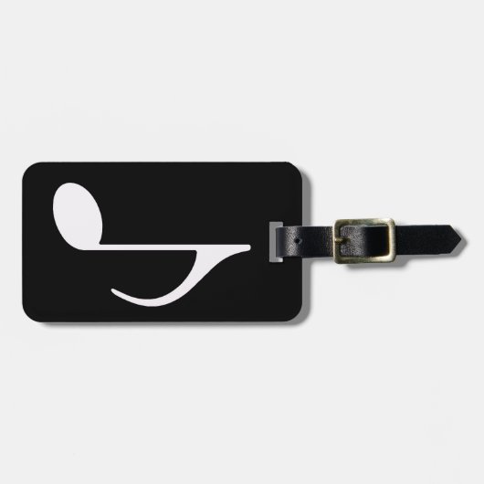 Musical Note to travel Gepäckanhänger (Vorderseite horizontal)