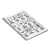 Musical Noten Symbol Definition Notizblock (Rechte Seite)