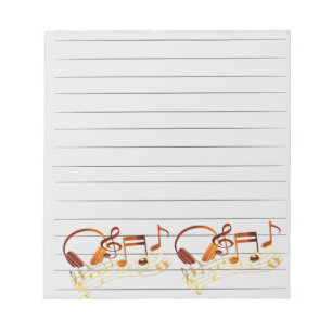 Musical Notepad Notizblock