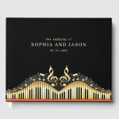 Musical Notes and Clef Gästebuch (Vorderseite)