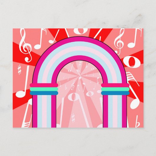 Musical Notes Archway Postkarte (Vorderseite)