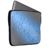 Musical Notes Blue Moon Laptopschutzhülle (Vorne Rechts)