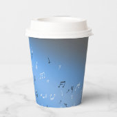 Musical Notes Blue Moon Pappbecher (Rückseite)