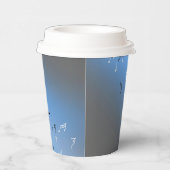 Musical Notes Blue Moon Pappbecher (Rechts)