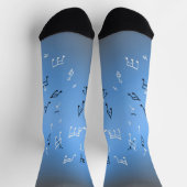 Musical Notes Blue moon Socken (Oben)