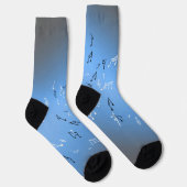 Musical Notes Blue moon Socken (Rechts)