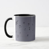 Musical Notes Charcoal gray Tasse (Links)