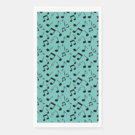 Musical Notes Design Gästetuch Napkins Serviette